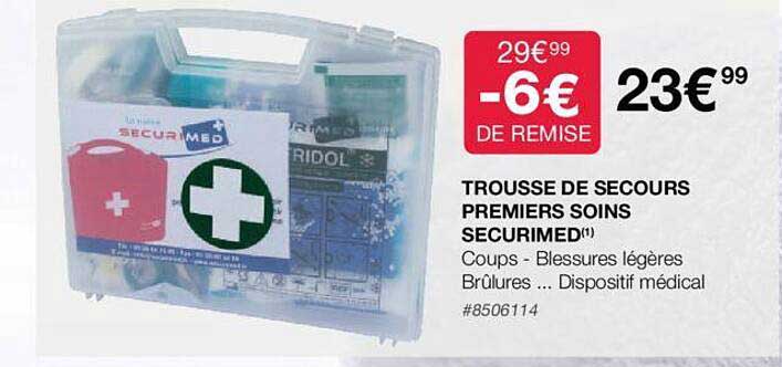 trousse de secours premiers soins securimed