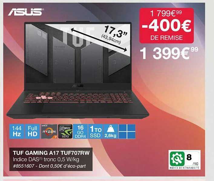 tuf gaming a17 tuf707rw asus