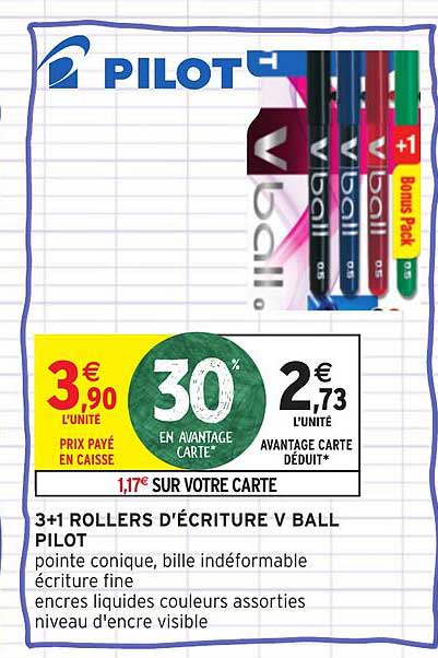 3+1 Rollers D écriture V Ball Pilot