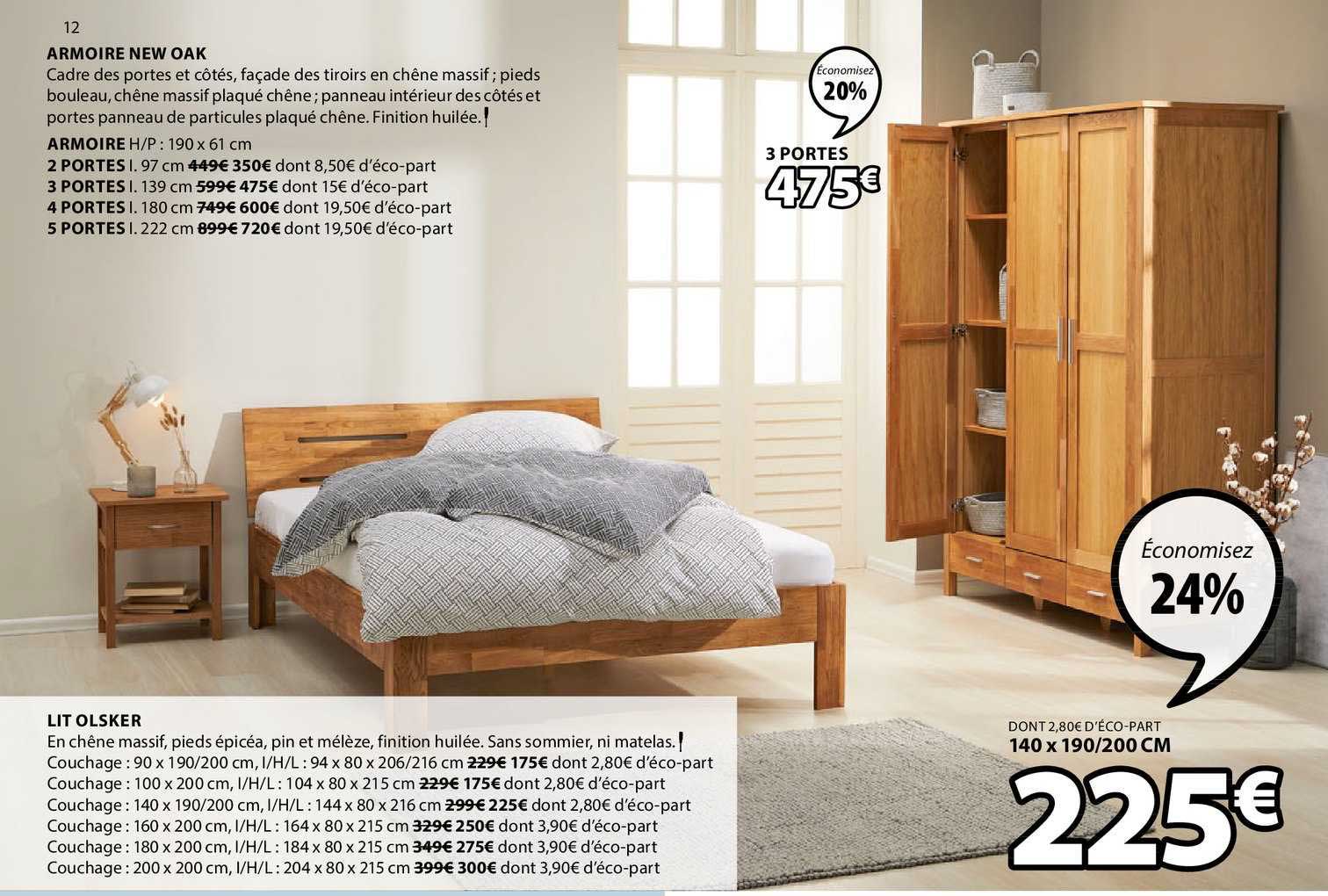 armoire new oak lit olsker