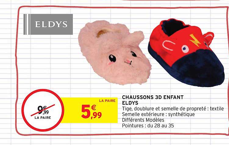Chaussons 3d Enfant Eldys