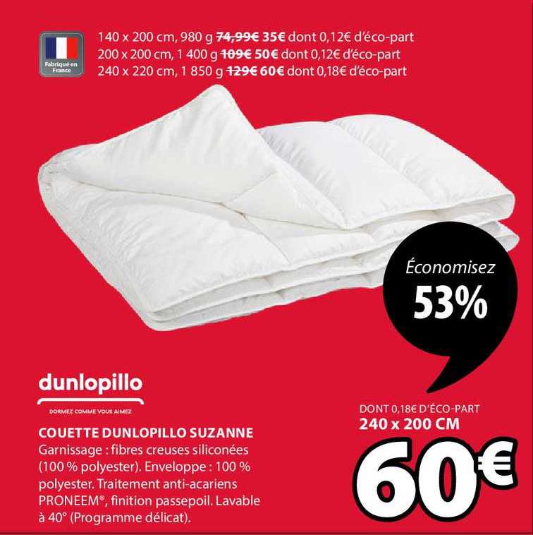 Couette Dunlopillo Suzanne