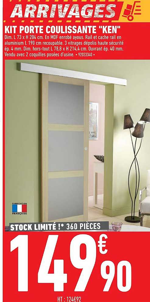 kit porte coulissante ken