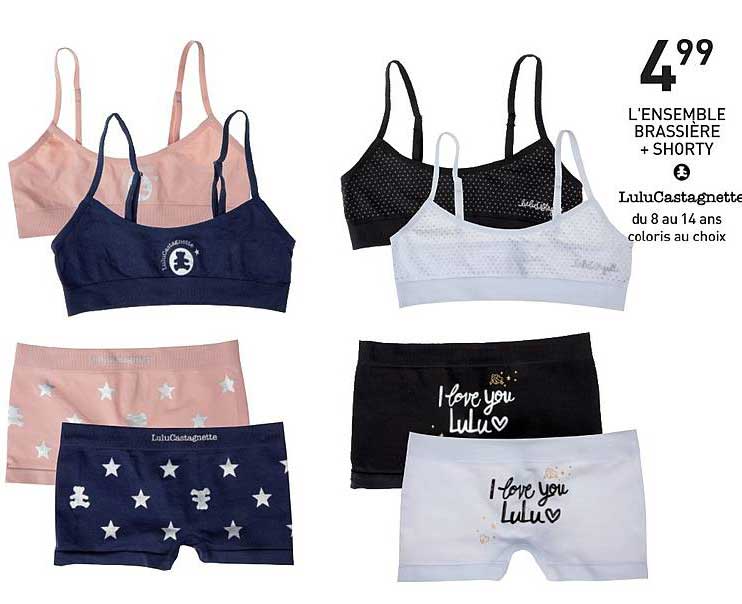 l'ensemble brassière + shorty lulucastagnette