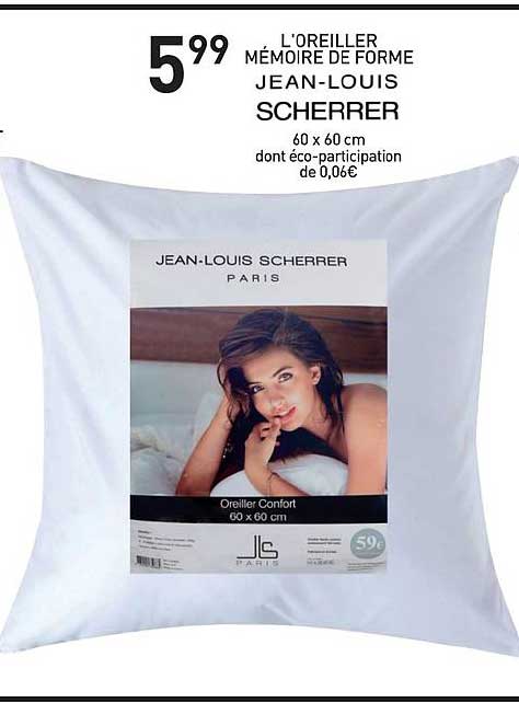 l'oreiller mémoire de forme jean louis scherrer