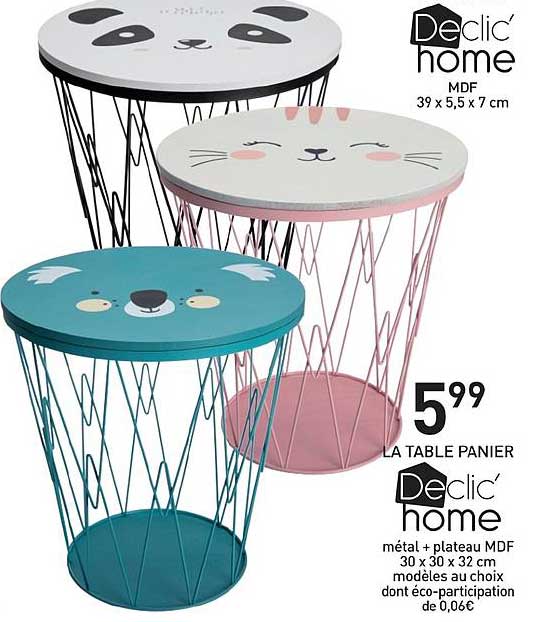 la table panier declic' home