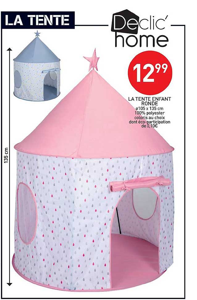 la tente enfant ronde declic' home