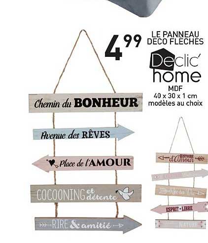 le panneau deco flèche declic' home