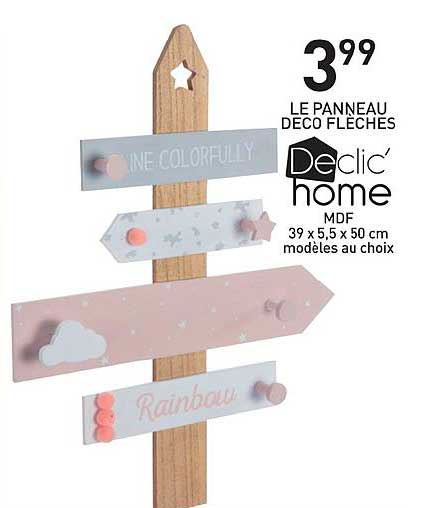 le panneau deco flèche declic home
