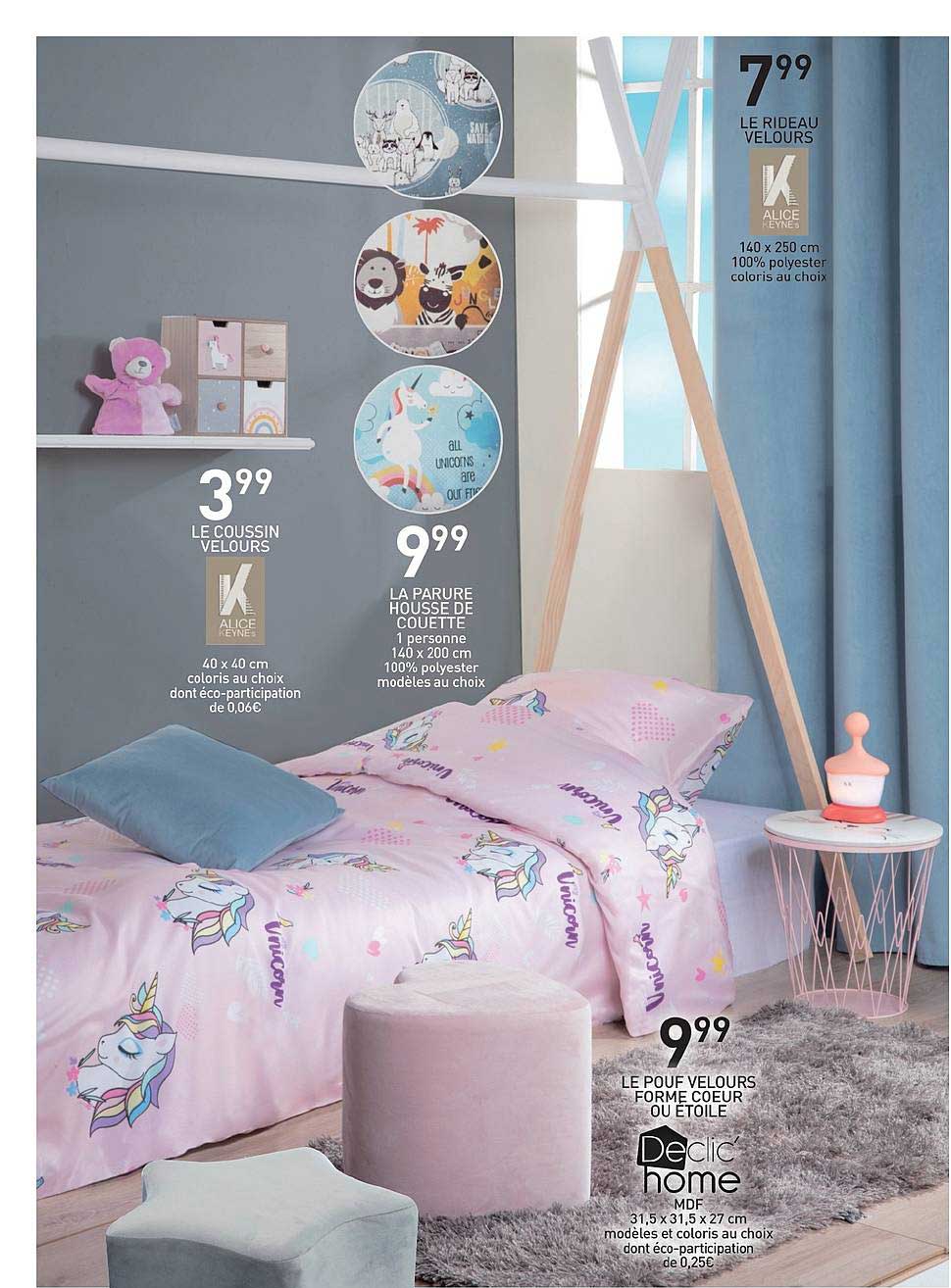 le pouf velours ou étoile declic home