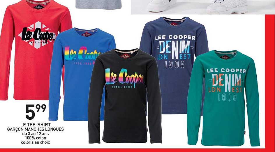 Le Tee Shirt Garçon Manches Longues