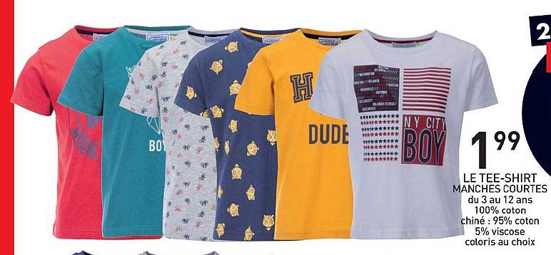 le tee shirt manches courtes