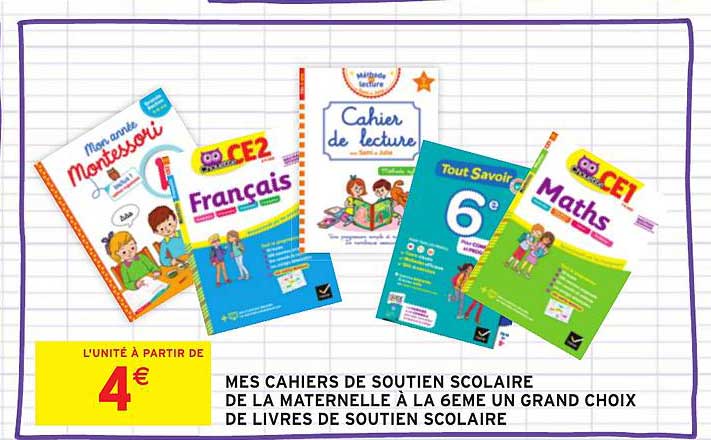 mes cahiers de soutien scolaire
