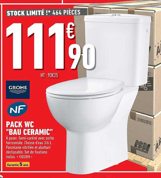 pack wc bau ceramic grohe nf
