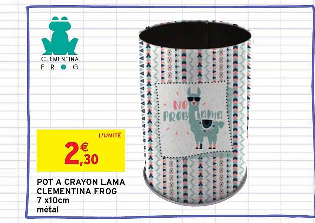 pot à crayon lama clementina frog