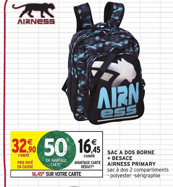sac à dos borne + besace airness primary