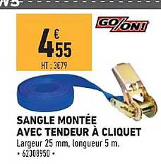sangle montée avec tendeur à cliquet go on!