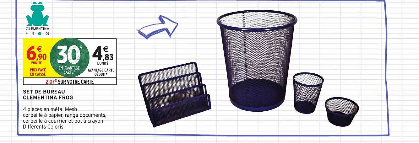 set de bureau clementina frog