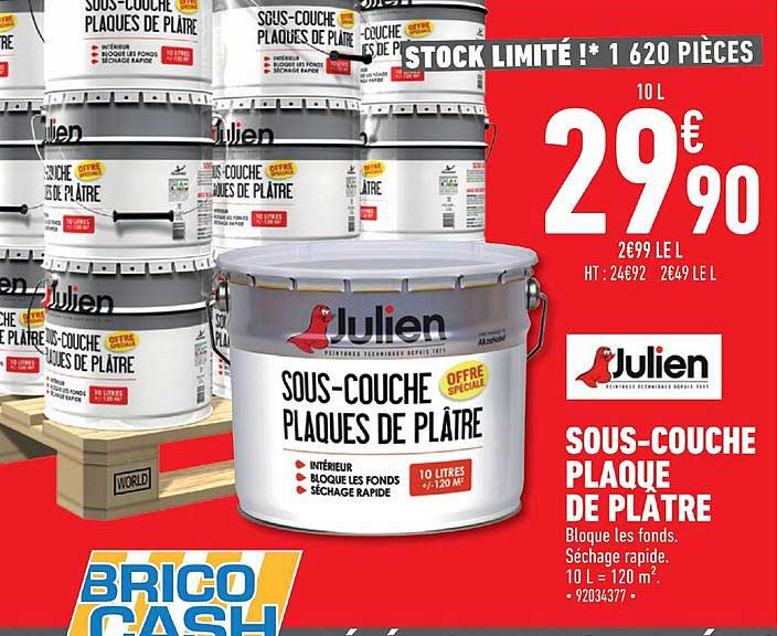 sous couche plaque de plâtre julien