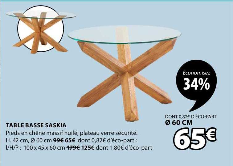 table basse saskia