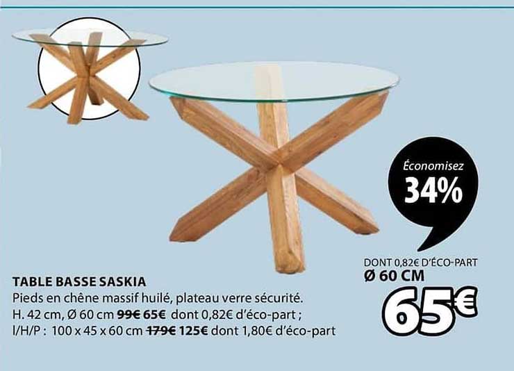 table basse saskia
