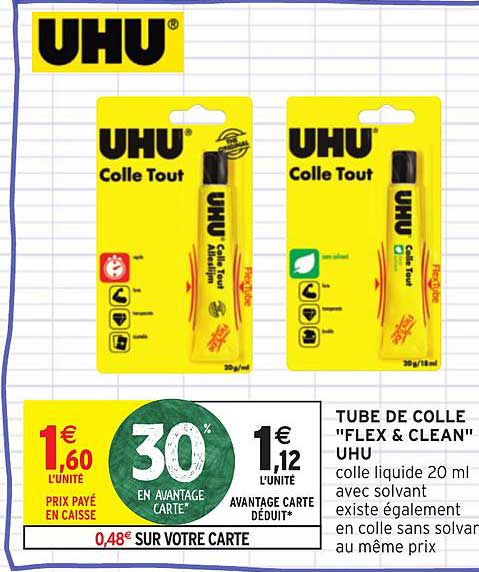 Tube De Colle Flex&clean Uhu