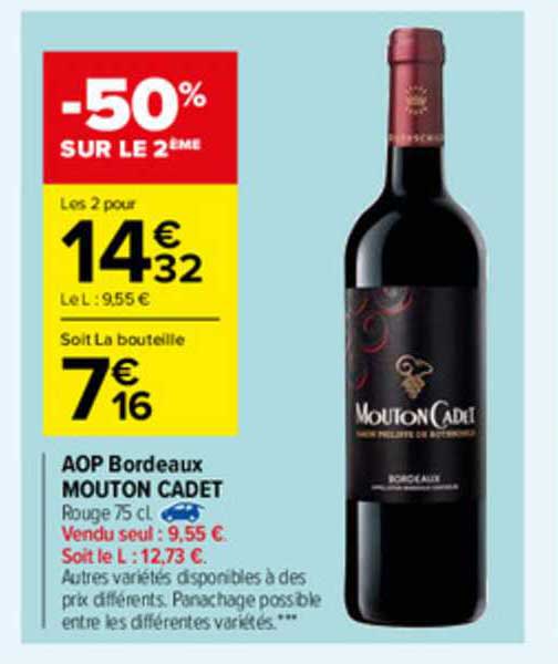 aop bordeaux mouton cadet