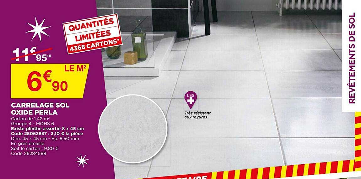 Carrelage Sol Oxide Perla