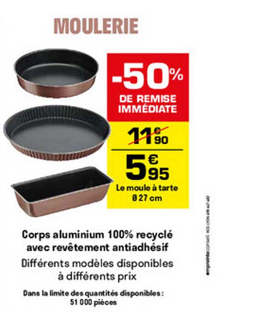 Corps Aluminium 100% Recyclé Avec Revêtement Antiadhésif