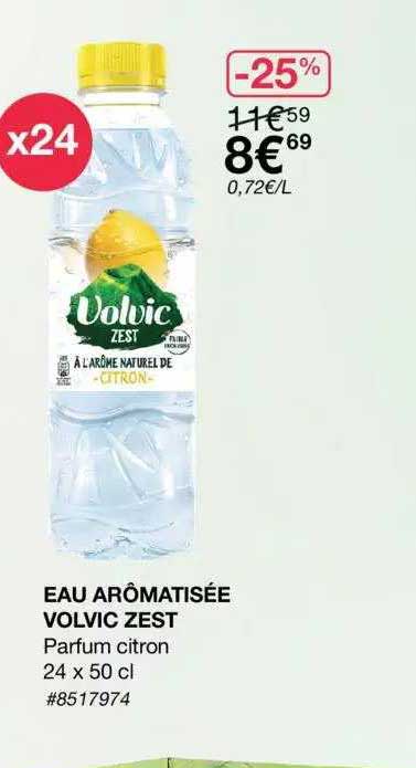 eau arômatisée volvic zest