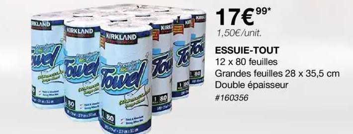 essuie-tout kirkland