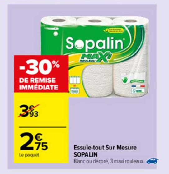 essuie-tout sur mesure sopalin