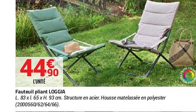 fauteuil pliant loggia