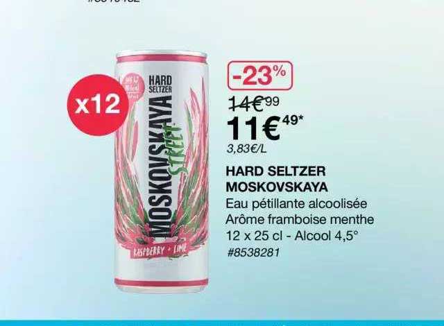 hard seltzer moskovskaya