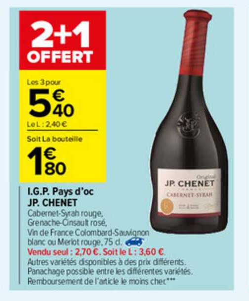 i.g.p. pays d'oc jp. chenet