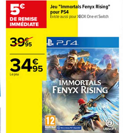 jeu "immortals fenyx rising" pour ps4