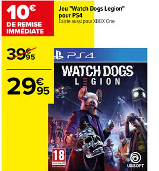 jeu "watch dogs legion" pour ps4