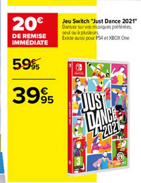 jeu switch "just dance 2021"