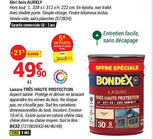 lasure très haute protection bondex
