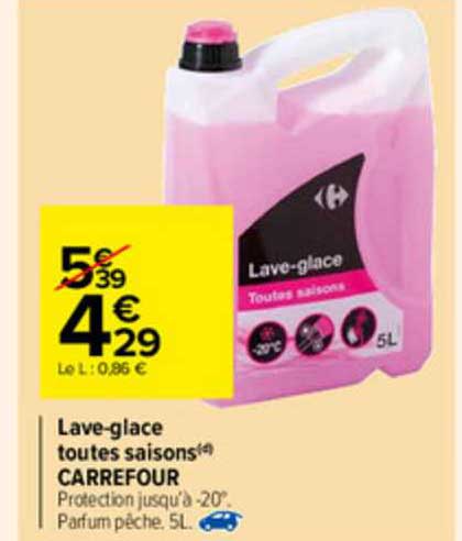 lave-glace toutes saisons carrefour