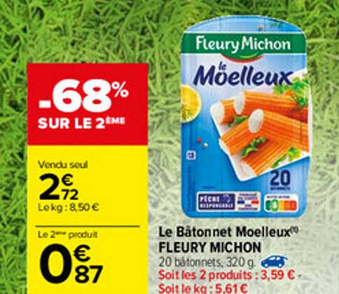 le bâtonnet moelleux fleury michon