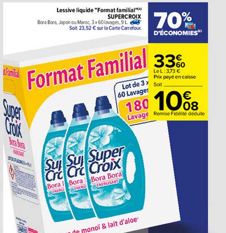 Lessive Liquide "format Familial" Supercroix