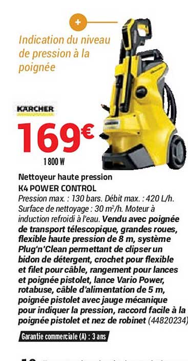nettoyeur haute pression k4 power control