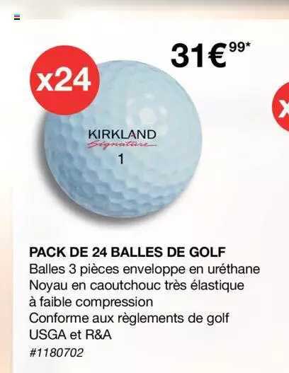 Pack De 24 Balles De Golf Kirkland