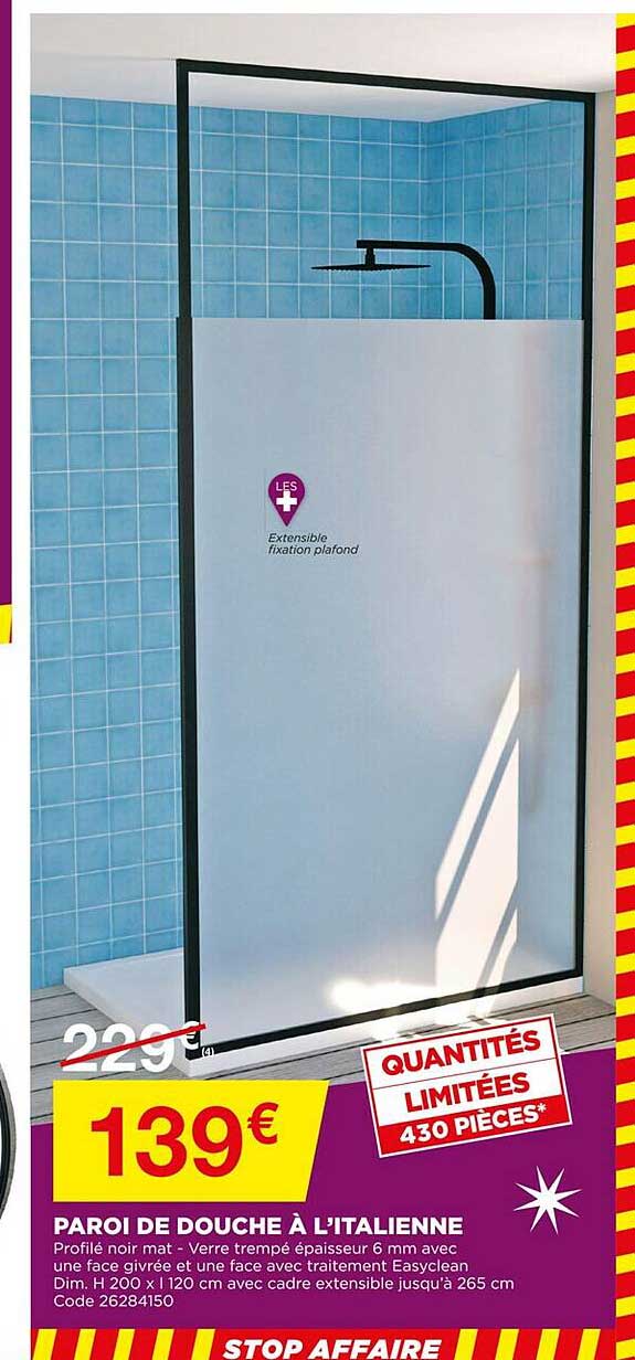 Paroi De Douche à L'italienne