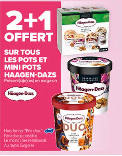 pots et mini pots häagen-dazs