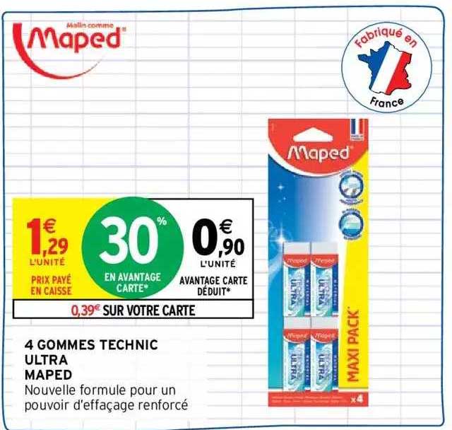 4 Gommes Technic Ultra Maped