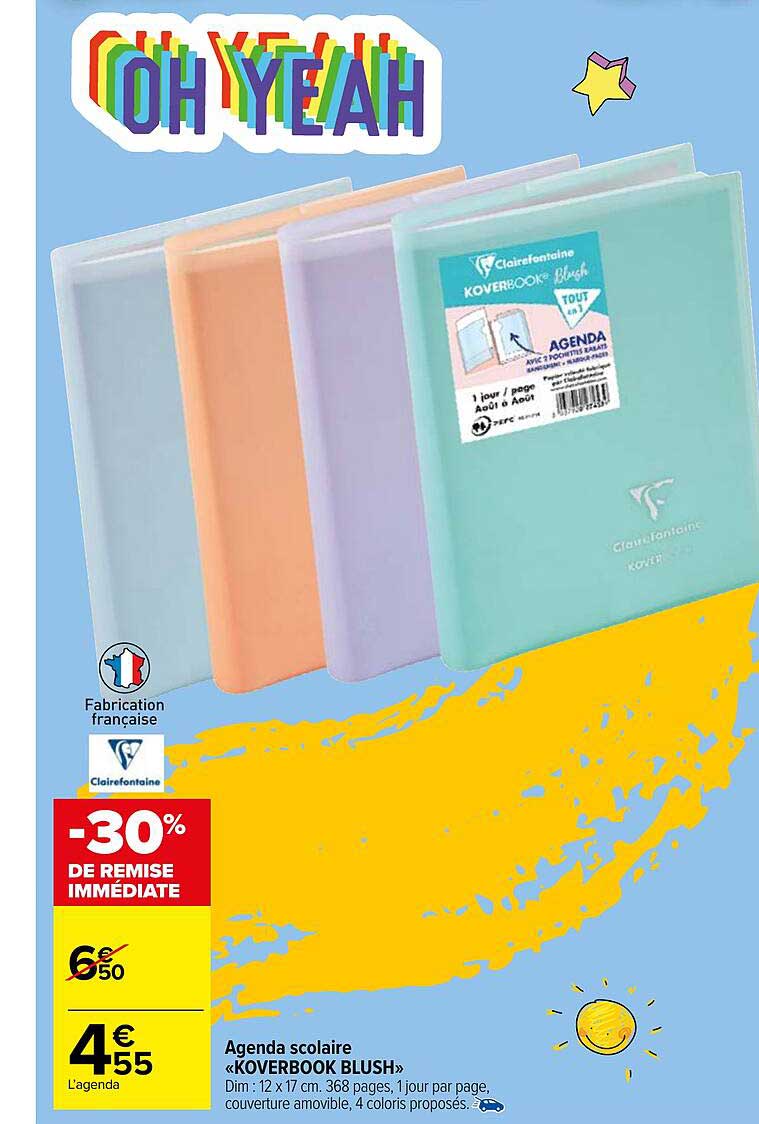 Agenda Scolaire «koverbook Blush»