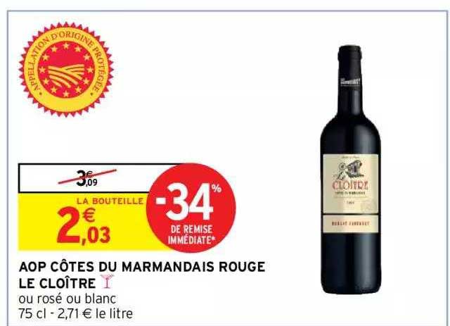 Aop Côtes Du Marmandias Rouge Le Cloître