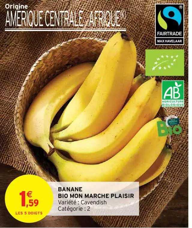 banane bio mon marché plaisir